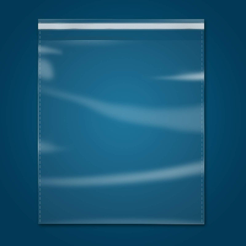 iMailer - 1000 Pack - 9" x 12" Cellophane Bags Self Adhesive - Clear Cello Resealable Plastic Poly Bags for A4, Letter Sized Documents, Plastic Sleeves, Clothing - Image 1